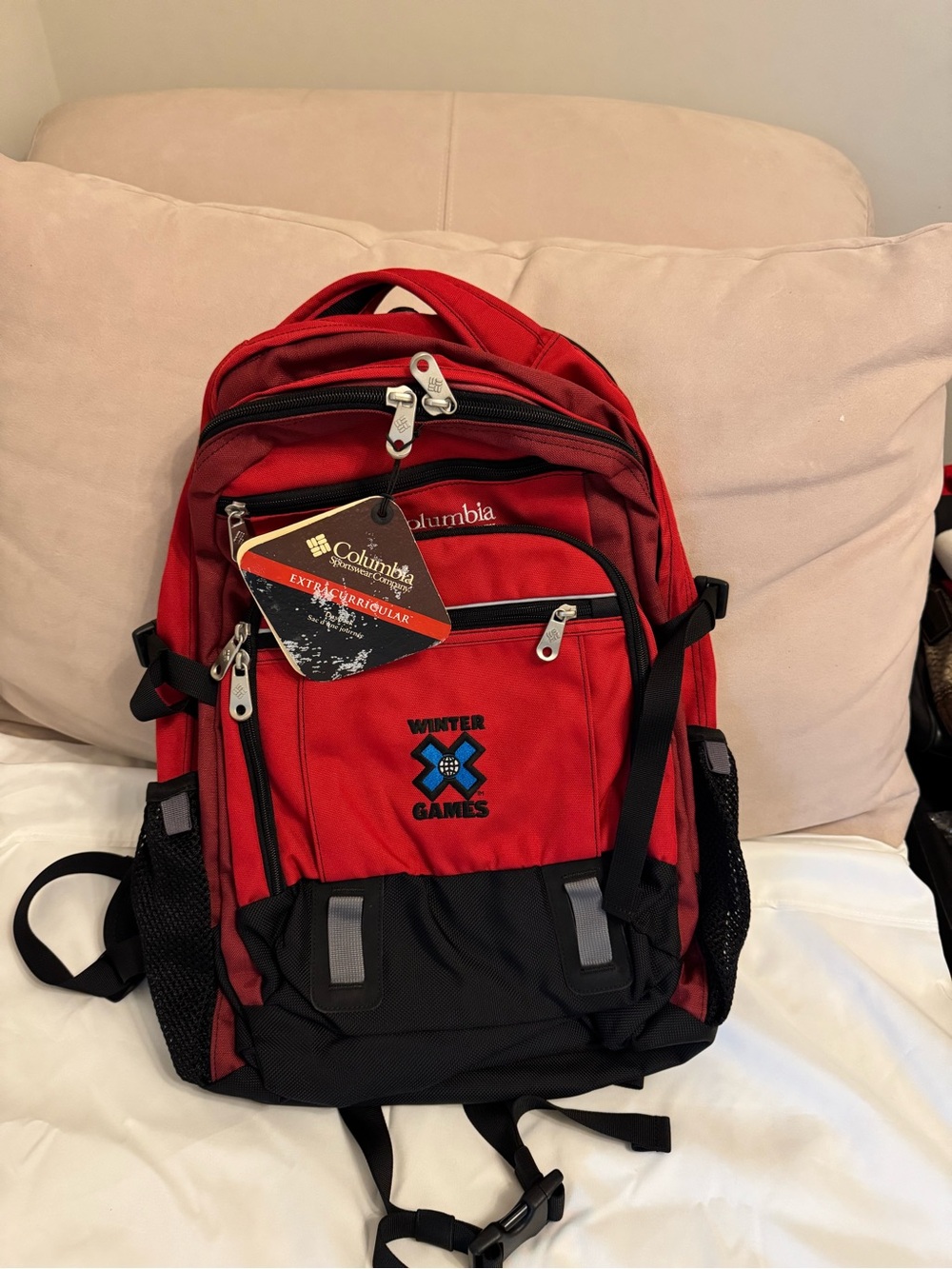 Columbia Red and Black Winter Games Backpack